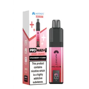 Hayati Pro Max Plus 6K Prefilled Pods - 20mg | Strawberry H Bubba